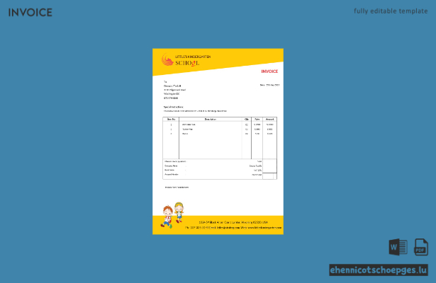 Beispielrechnung für den Kindergarten (Vorschau)